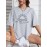 Sun Graphic Loose Sports Short Sleeves Top, Round Neck Running Casual T-shirt, Women's Activewear